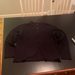 Robert Barakett Black Zip Up Sweater
